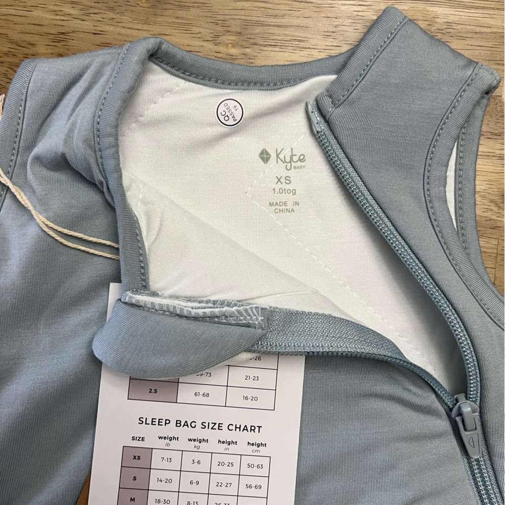 Kyte XS sleep sack in fog